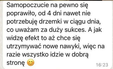 Opinia klientki po konsultacji dietetycznej
